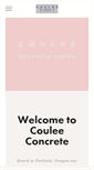 Mobile Screenshot of couleeconcrete.com